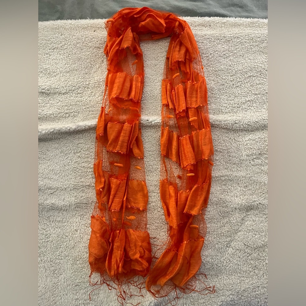 Orange scarf
